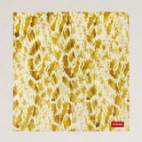 Yellow Patterned Satin Scarf Bandana