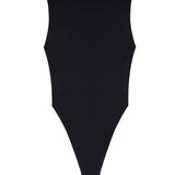 Monica Button-Detail Cut-Out Bodysuit