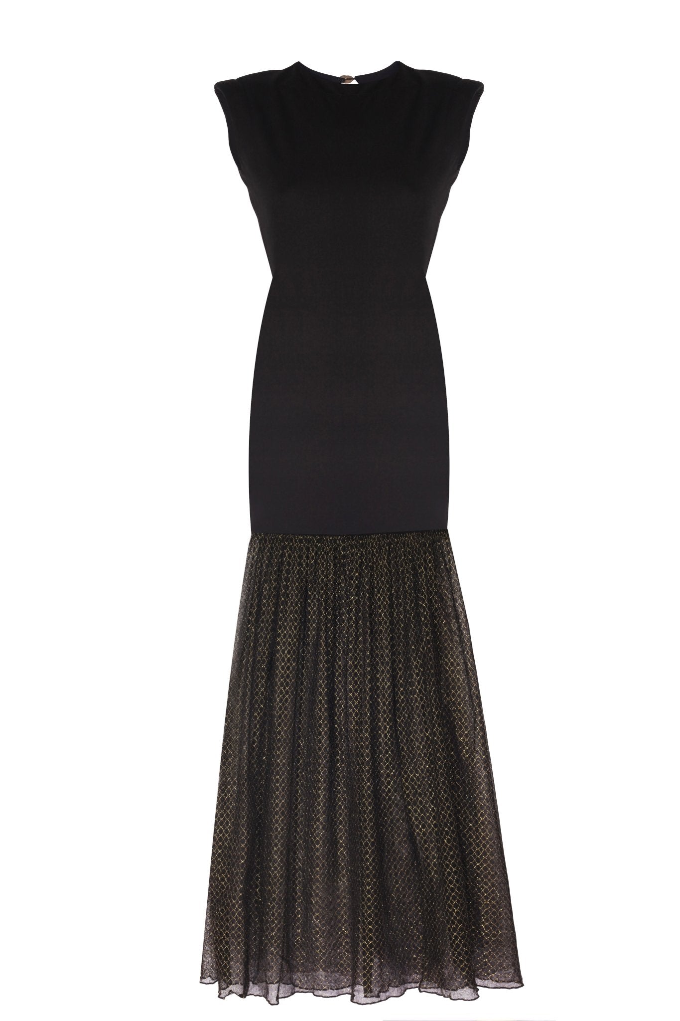 Angelina Sırt Dekolteli Uzun Elbise - No Design Store