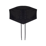 Arkadan Bağcıklı Saten Korse - No Design Store