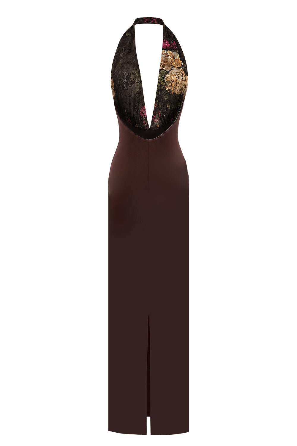 Aveline Derin V Yaka Uzun Elbise - No Design Store