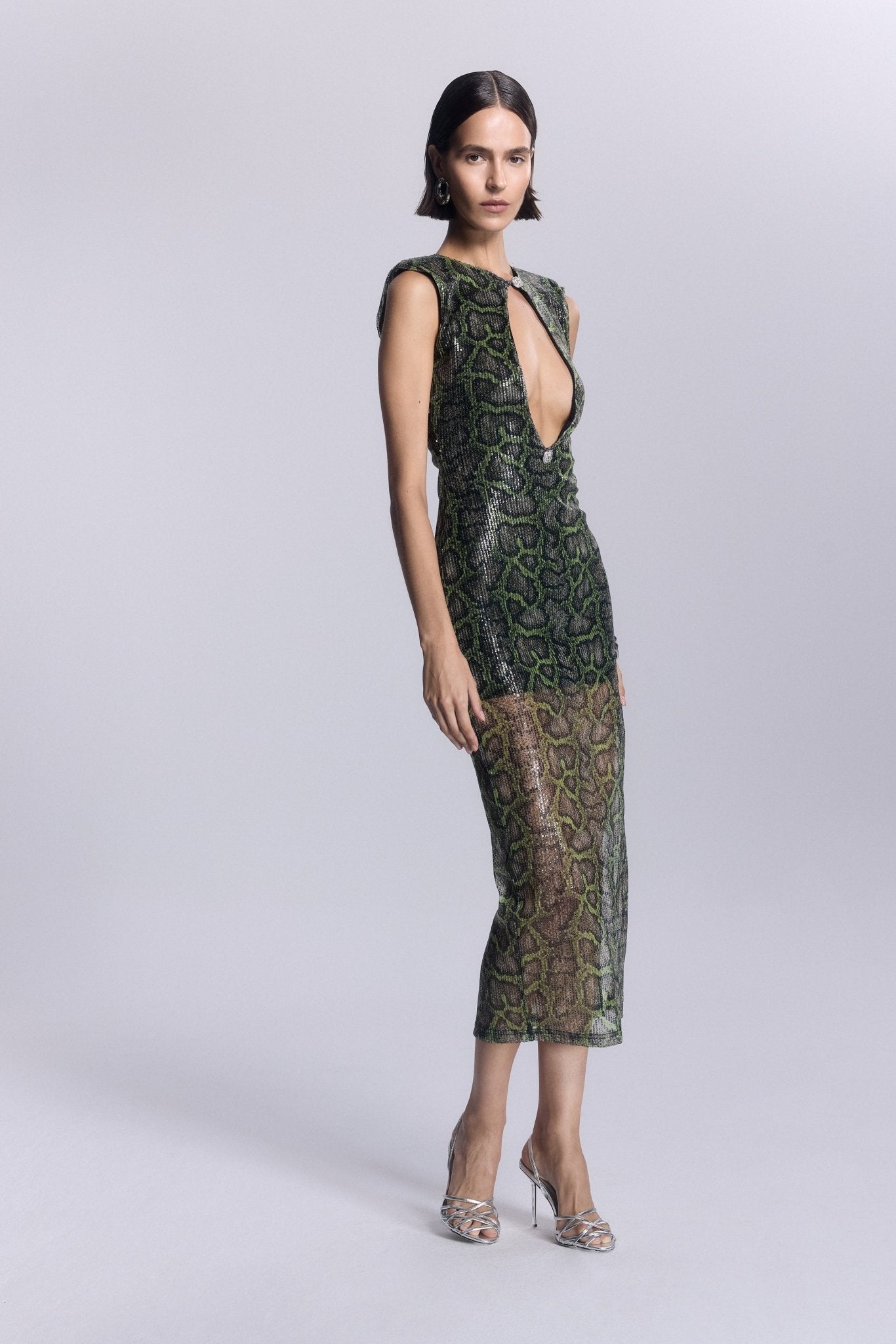 Borgia Dekolteli Uzun Elbise - No Design Store