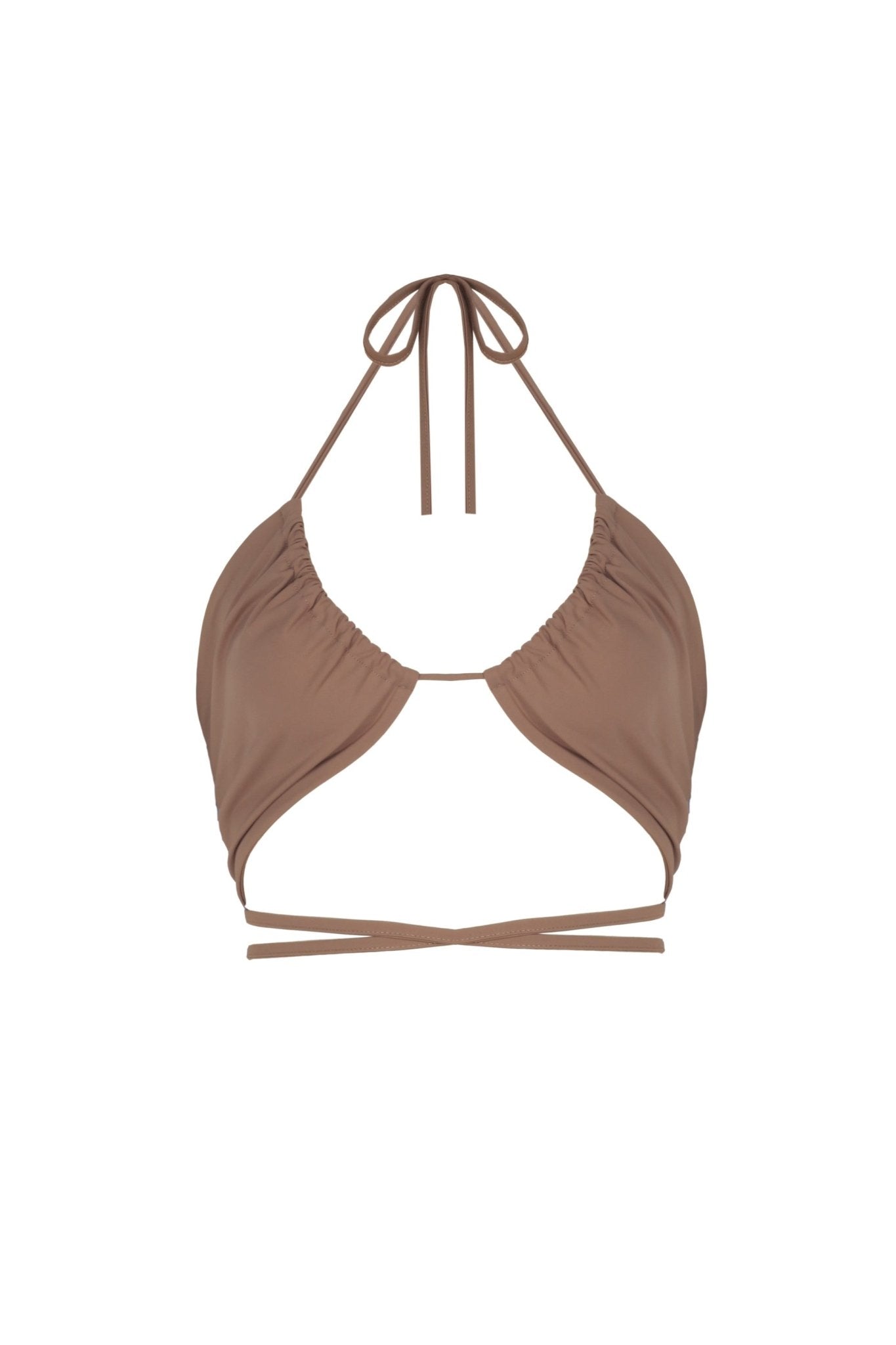 Boyundan ve Belden Bağlama Detaylı Büstiyer - No Design Store