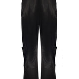 Büyük Cep Detaylı Saten Kargo Pantolon - No Design Store