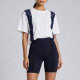 Biker Shorts with Flatlock Detail