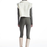 Düğmeli Oversize Crop Yelek - No Design Store