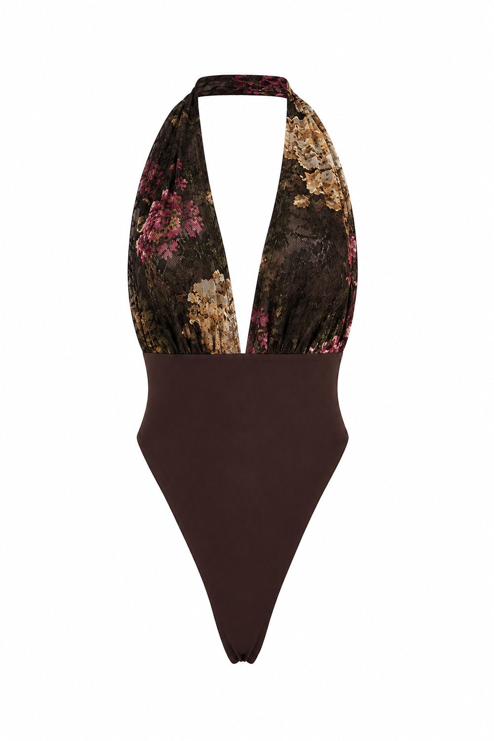 Elira Derin V Yaka Bodysuit - No Design Store