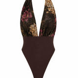 Elira Derin V Yaka Bodysuit - No Design Store