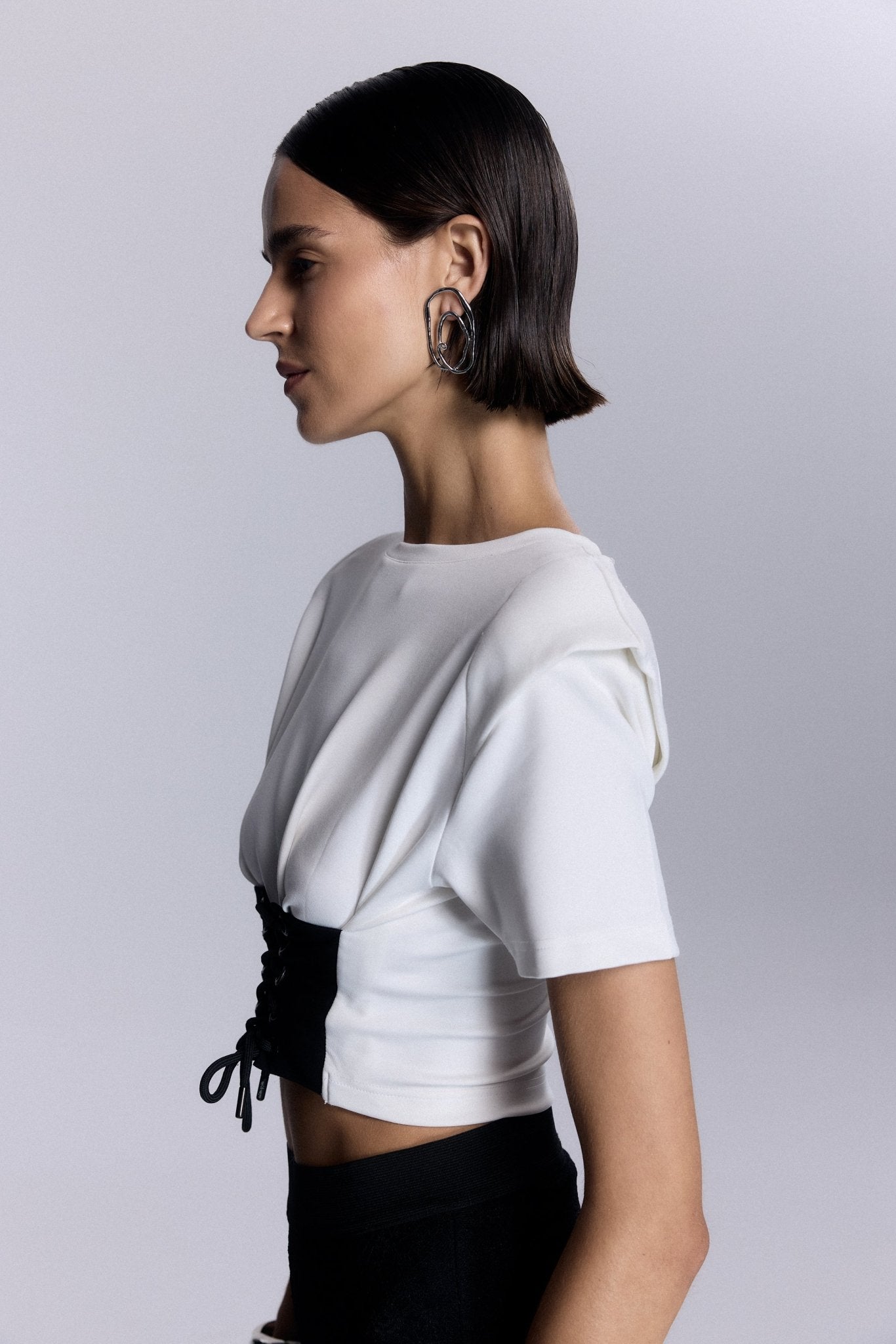 Elora Vatkalı Crop Top - No Design Store