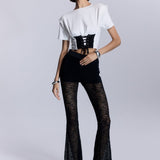 Elora Vatkalı Crop Top - No Design Store