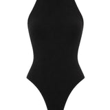 Elva Boyundan Bağlamalı Bodysuit - No Design Store