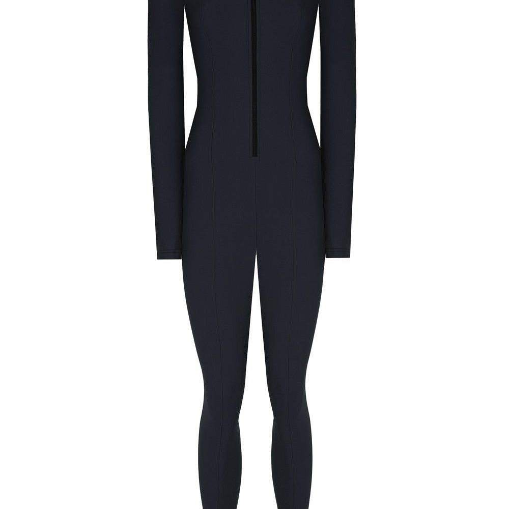 Fermuarlı Lastik Paça Detaylı Nervür Dikişli Tulum - No Design Store