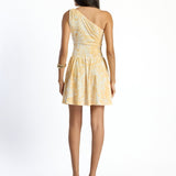 Fleur Tek Kol Mini Elbise - No Design Store