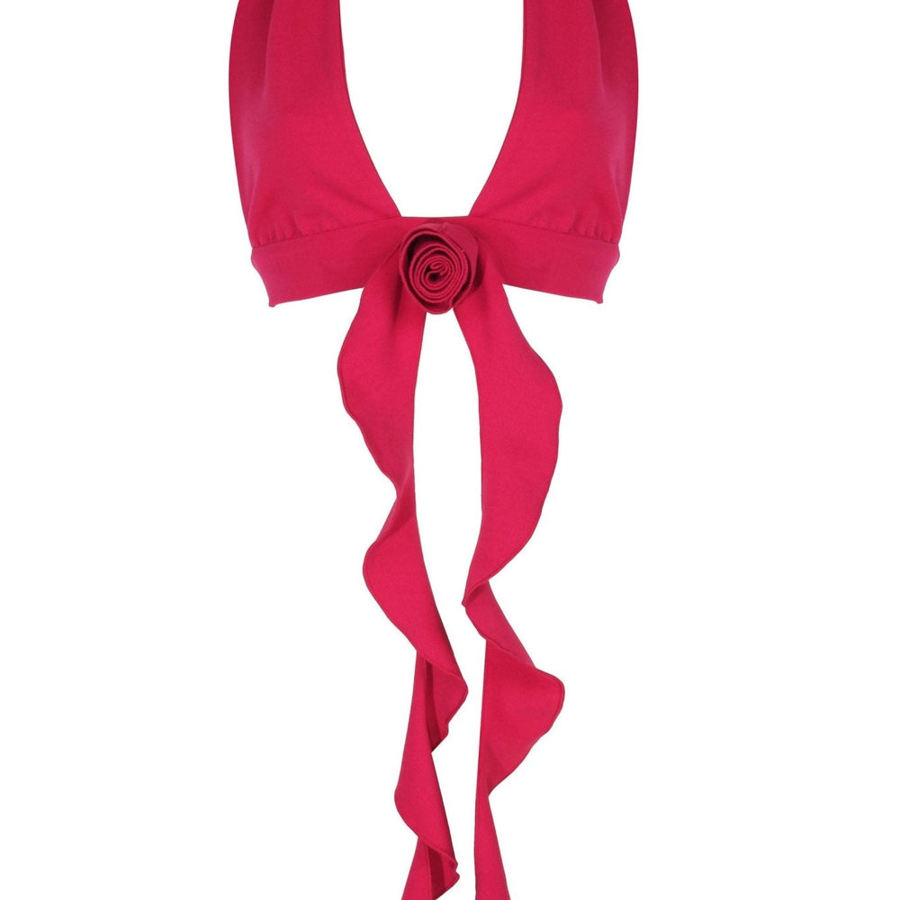 Gül Detaylı Arkadan Bağlamalı Büstiyer - No Design Store