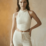 Halo Sırt Açık Bluz - No Design Store
