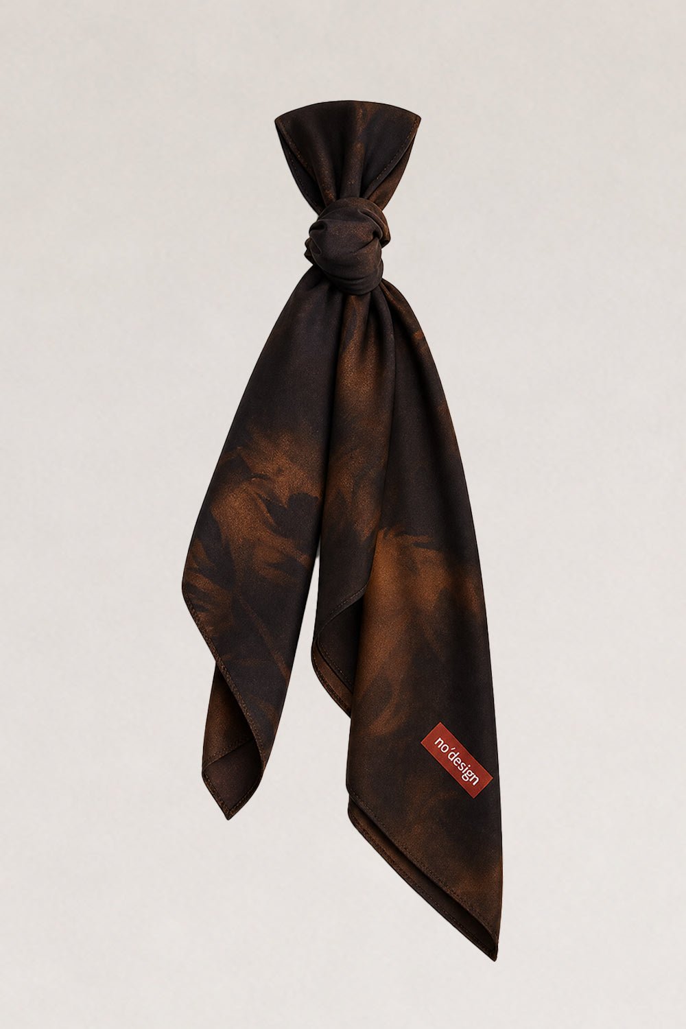 Kahverengi Desenli Fular Bandana - No Design Store