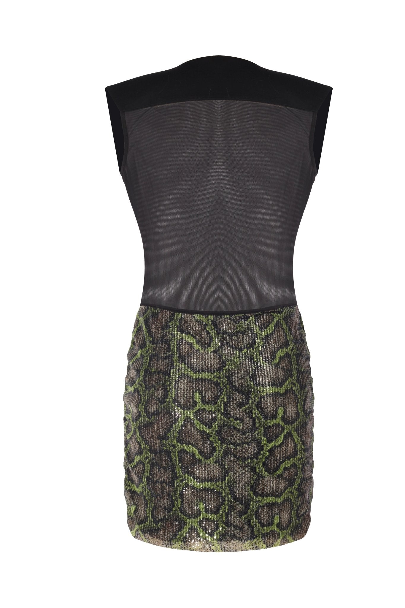 Marlene Transparan Mini Elbise - No Design Store