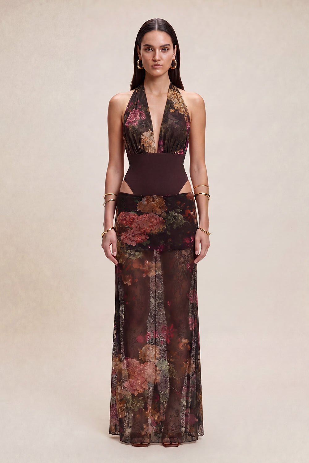 Mirelle Transparan Maxi Etek - No Design Store