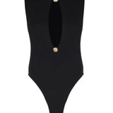 Monica Düğme Detaylı Dekolteli Bodysuit - No Design Store