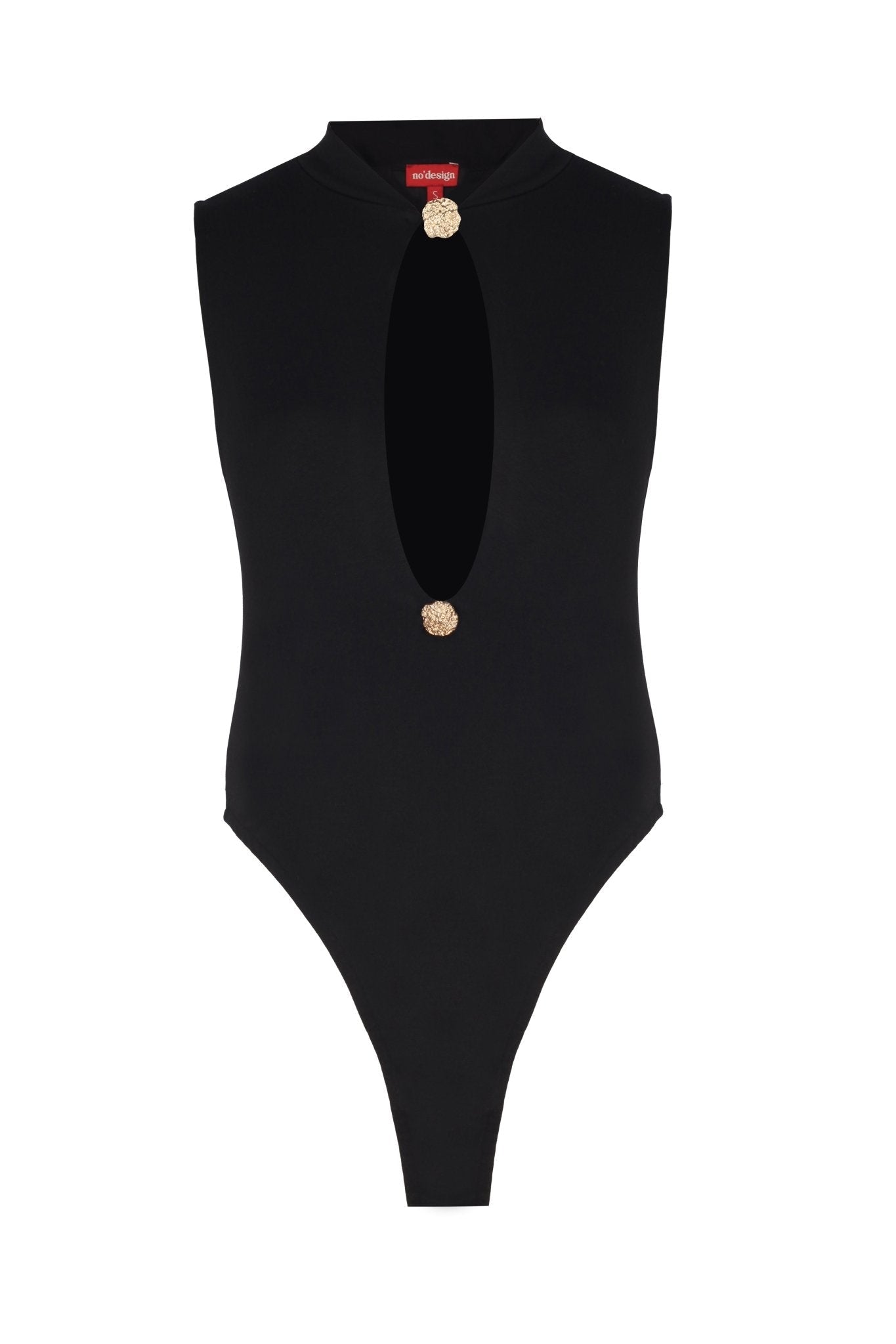 Monica Düğme Detaylı Dekolteli Bodysuit - No Design Store