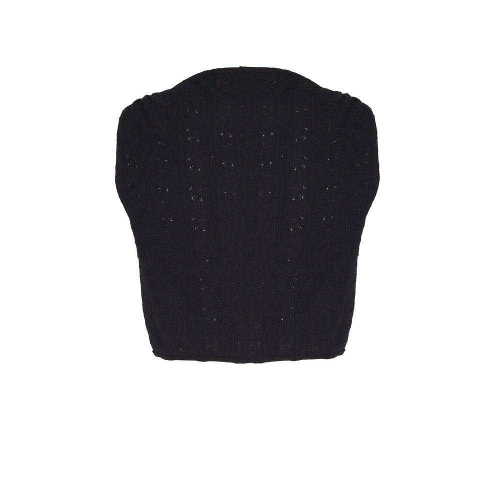 Myth Toka Detaylı Crop Top - No Design Store