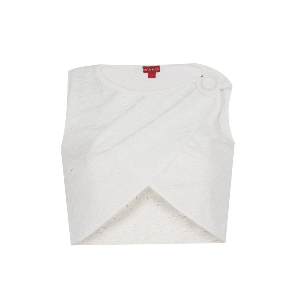 Myth Toka Detaylı Crop Top - No Design Store