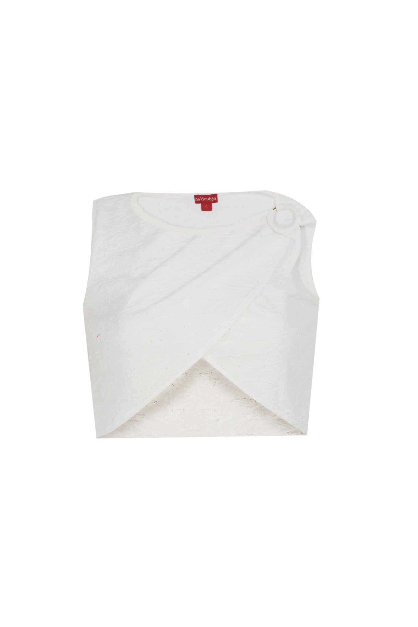 Myth Toka Detaylı Crop Top - No Design Store