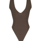 Önü V Yaka Dekolteli Bodysuit - No Design Store