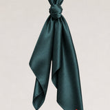 Petrol Yeşili Saten Fular Bandana - No Design Store