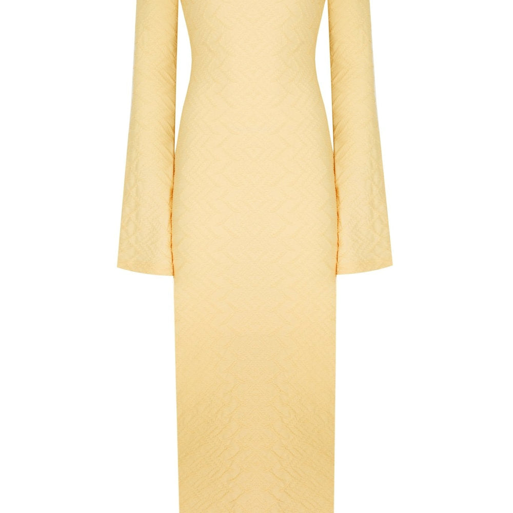 Serene Sırt Dekolteli Uzun Elbise - No Design Store