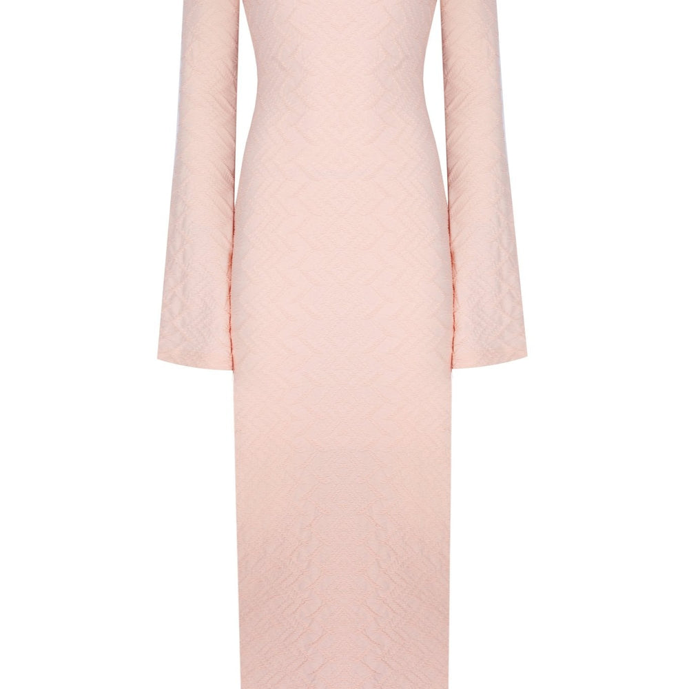 Serene Sırt Dekolteli Uzun Elbise - No Design Store