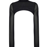 Transparan İspanyol Kol Bolero - No Design Store