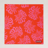 Turuncu Floral Desenli Fular Bandana - No Design Store