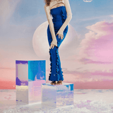 Uzun Balıkçı Yaka Triko Bolero - No Design Store