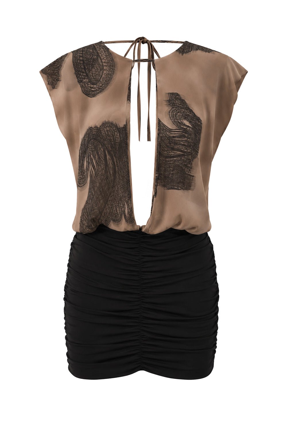 Virelle Vatkalı Mini Elbise - No Design Store