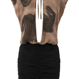 Virelle Vatkalı Mini Elbise - No Design Store