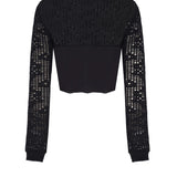 Yandan Bağcıklı Korse Detaylı Sweatshirt - No Design Store