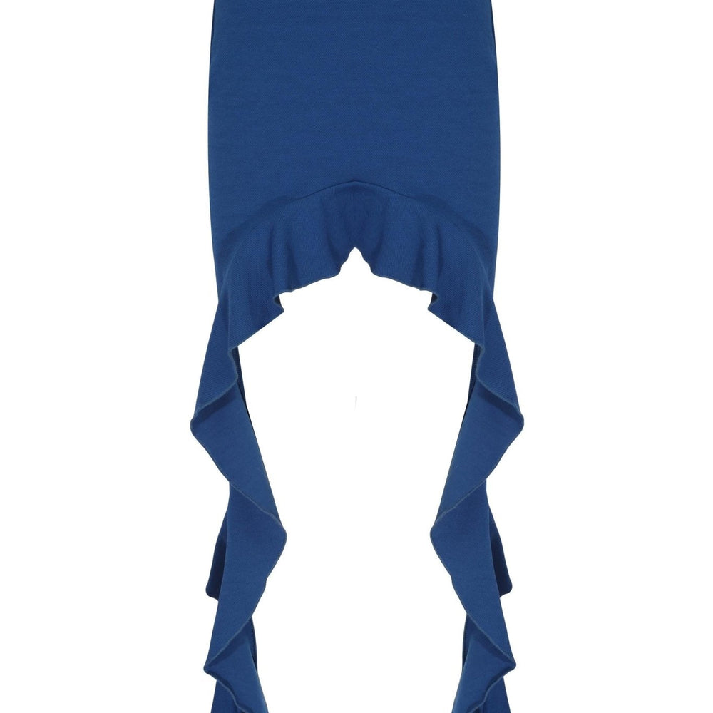 Yanları Fırfır Detaylı Asimetrik Mini Etek - No Design Store