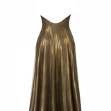 Zenya Derin V Yaka Uzun Elbise - No Design Store